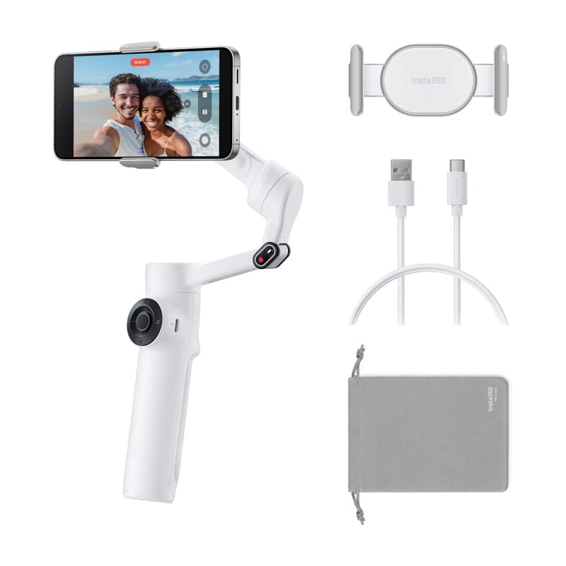 Insta360 Flow 2 AI Tracker Csomag (fehér)-0