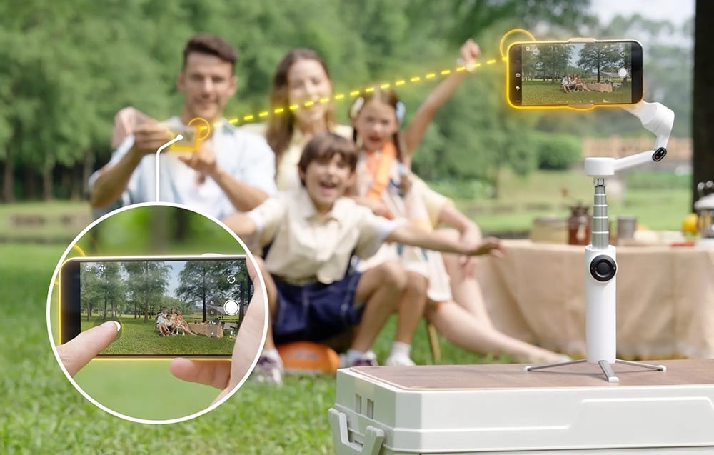 Insta360 Flow 2 AI Tracker Csomag (fehér)-5