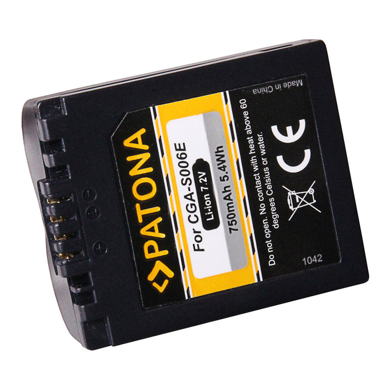 Patona Panasonic CGA-S006E, DMC-FZ8, DMC-FZ18 Akkumulátor-1
