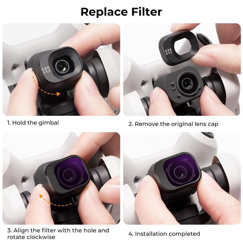 K&F Concept 6 darabos szűrő kit DJI Mini 4 Pro drónhoz-2