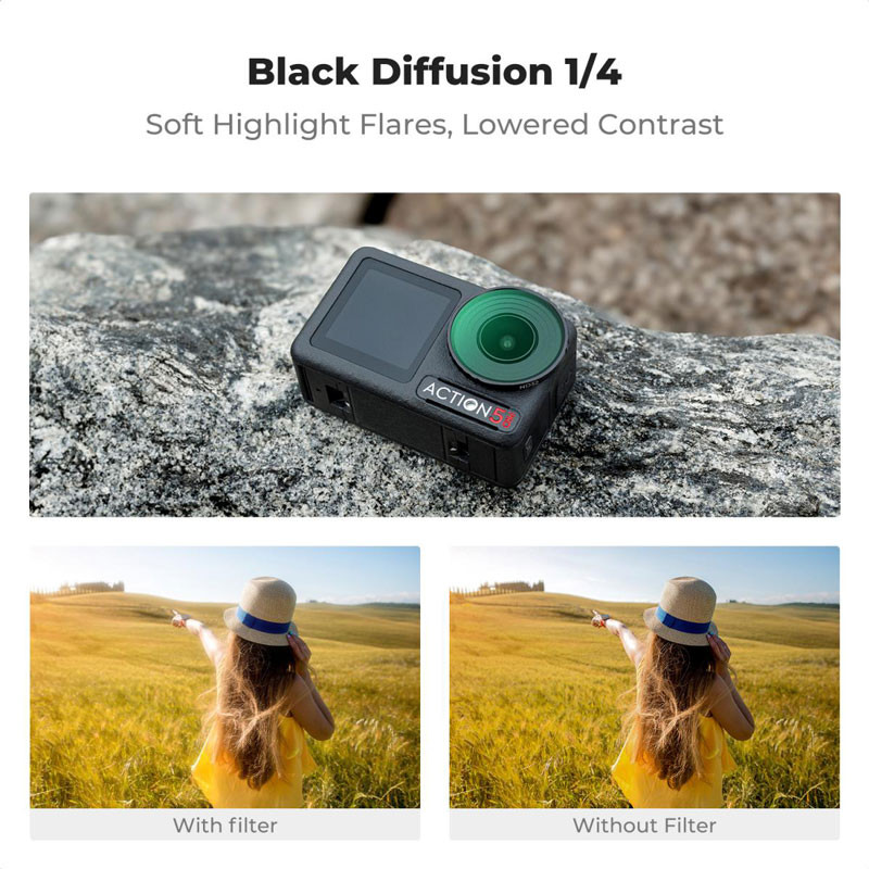 K&F Concept DJI Osmo Action 4/5 Pro Black Mist 1/4 szűrő-2