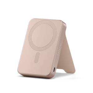 Satechi Qi2 10K Magsafe Powerbank beépített állvánnyal - Sivatagi Rózsa