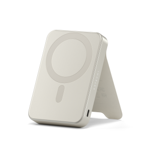 Satechi Qi2 10K Magsafe Powerbank állvánnyal - Homokszínű
