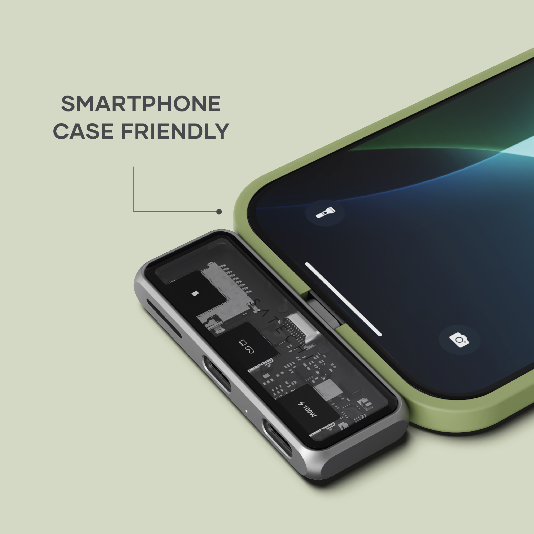 Satechi Mobile XR Hub with dual USB-C and microSD - Space Gray-7