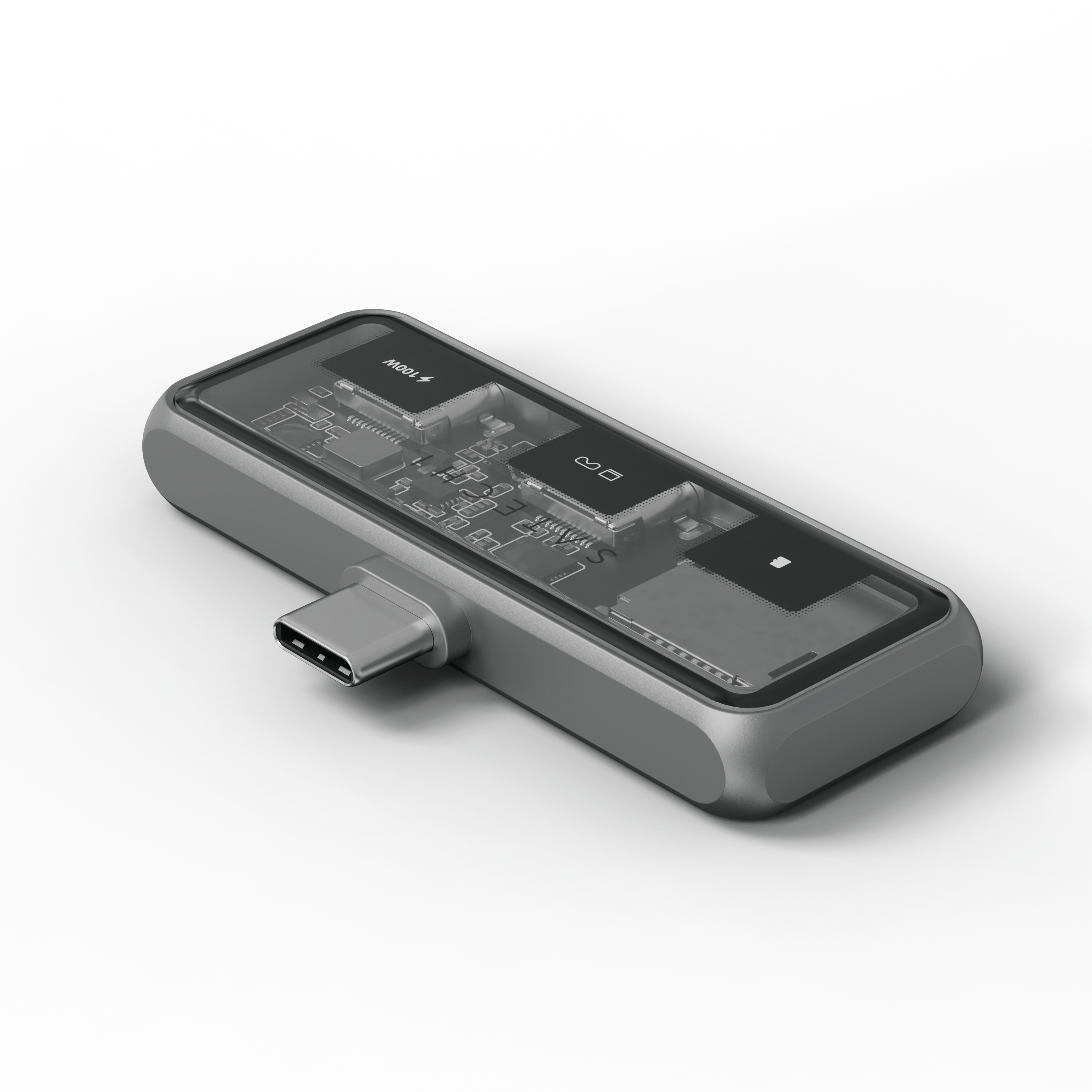 Satechi Mobile XR Hub with dual USB-C and microSD - Space Gray-8