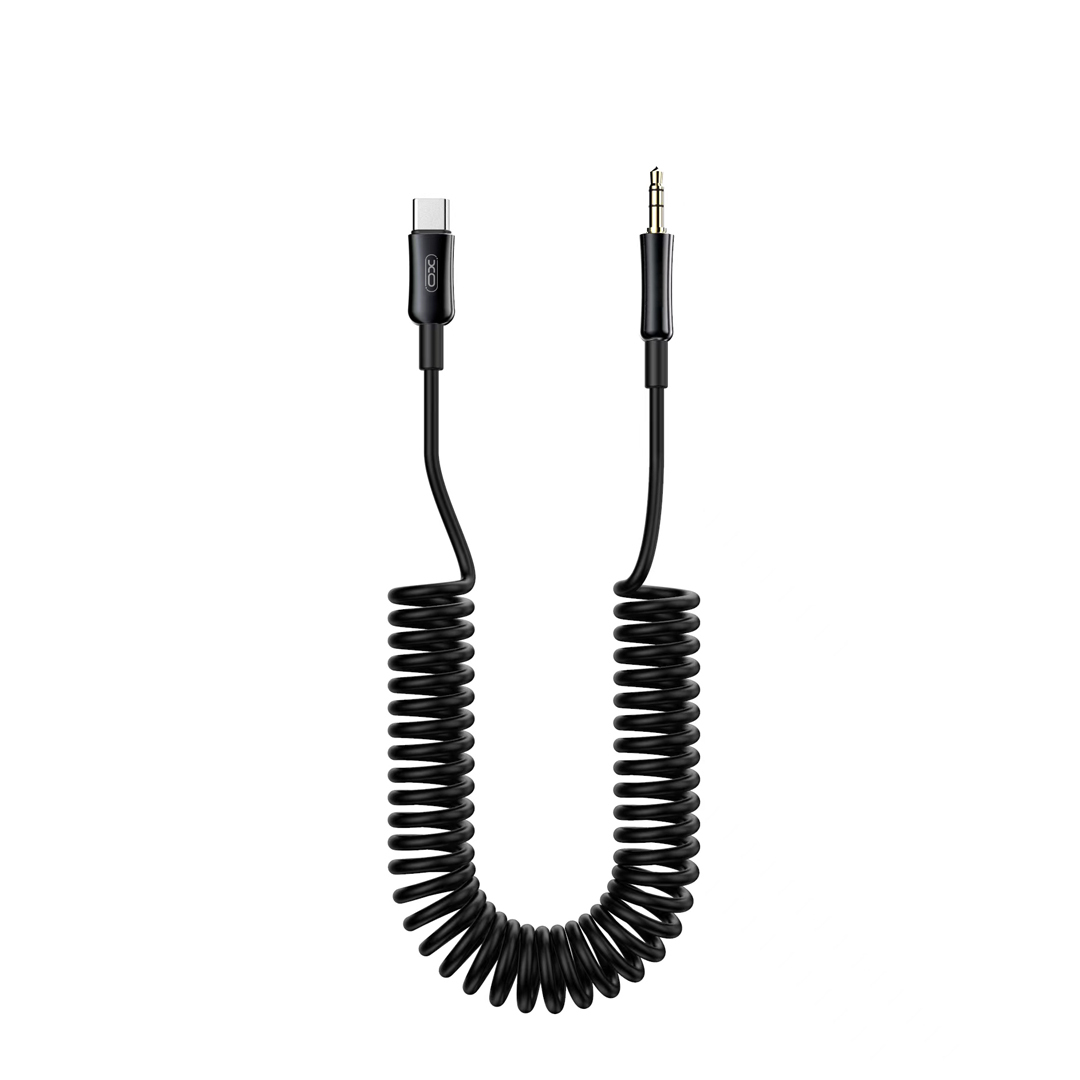 XO kábel audio NB-R255B USB-C - jack 3,5 mm 1,0 m fekete-0