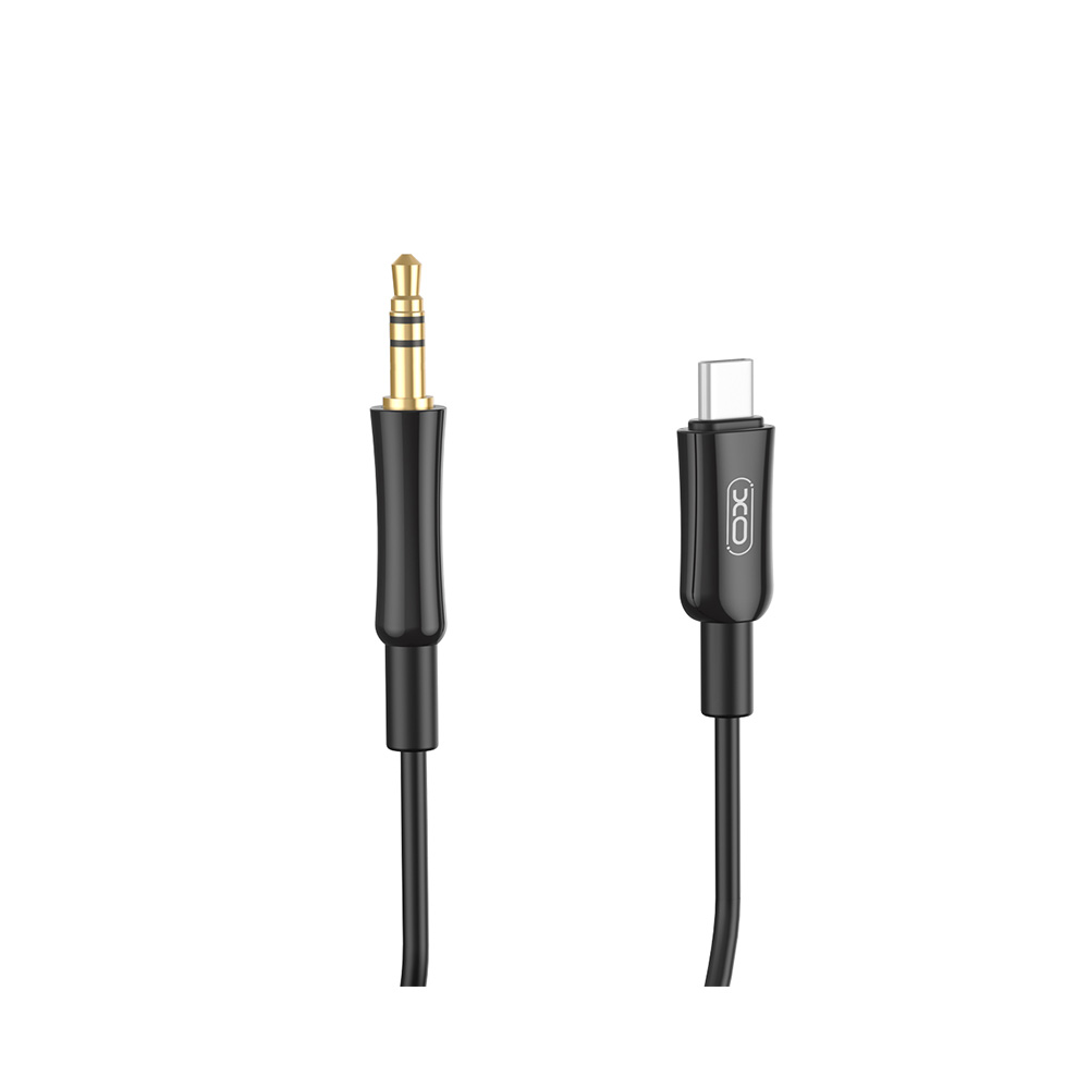 XO kábel audio NB-R255B USB-C - jack 3,5 mm 1,0 m fekete-1