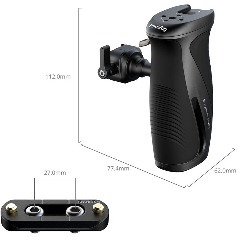 Smallrig 5160 Rotating Side Handle with NATO Clamp-2