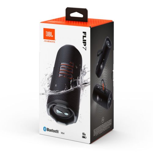 JBL Flip 7 Bluetooth vezeték nélküli hangszóró fekete EU-1