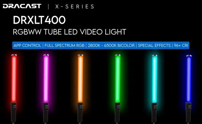Dracast X sorozatú LED400 Fénycső RGBWW Fényrúd (20W)-1