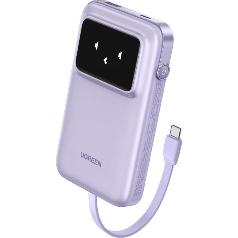 Powerbank UGREEN PB511 Uno, 10000mAh, 30W, QC + PD, Lila-0