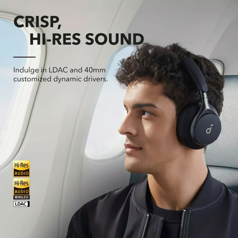 Vezeték nélküli Bluetooth Multipont Anker SoundCore Space On, Fekete A3035G11-4