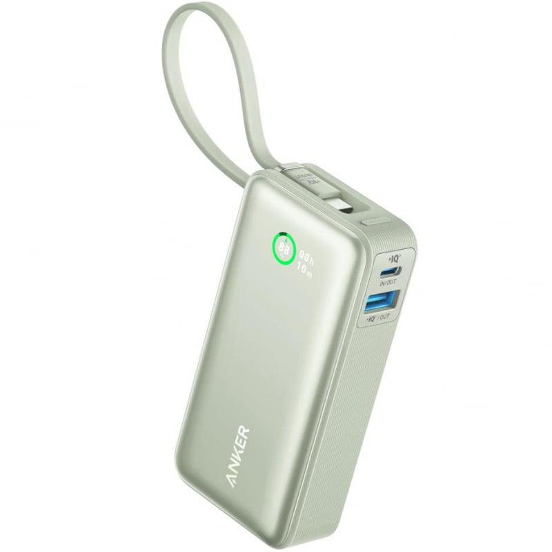 Anker Nano, 10000mAh, 30W, QC + PD, Zöld Powerbank-2