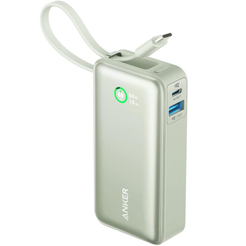 Anker Nano, 10000mAh, 30W, QC + PD, Zöld Powerbank-3