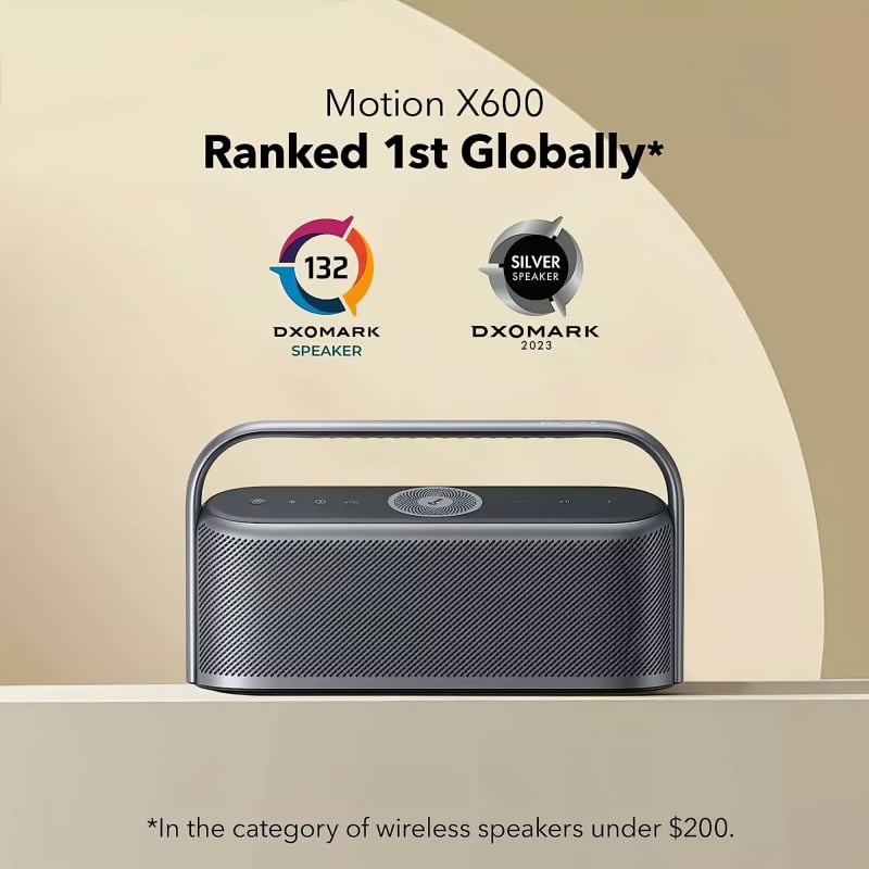 Bluetooth Hangszóró Anker SoundCore Motion X600, 50W, Vízálló, Fekete A3130011-1