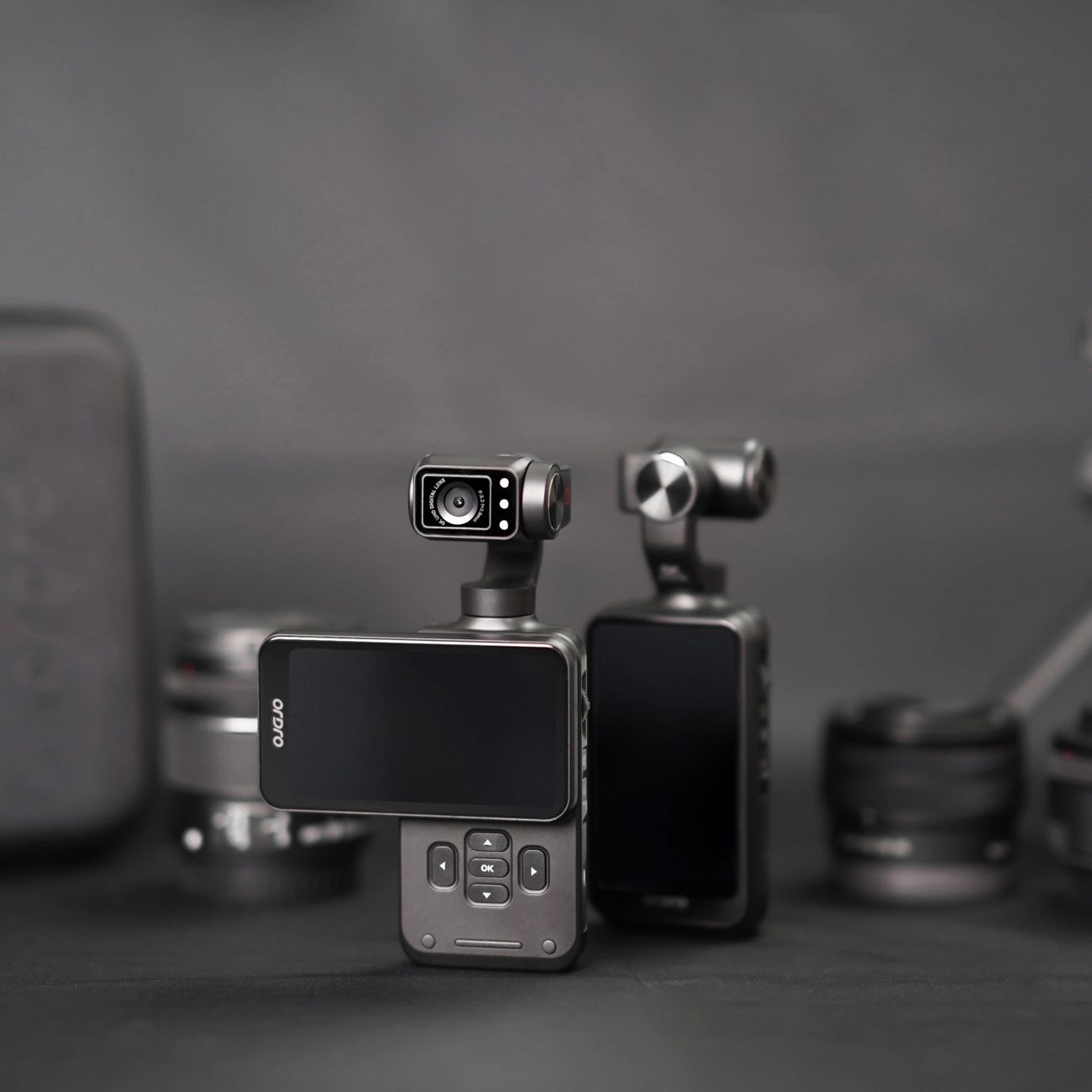 Ordro Pocket M5 3-tengelyes Gimbal Kamera, 5K, vlogoláshoz és YouTube videókhoz – Fekete-6