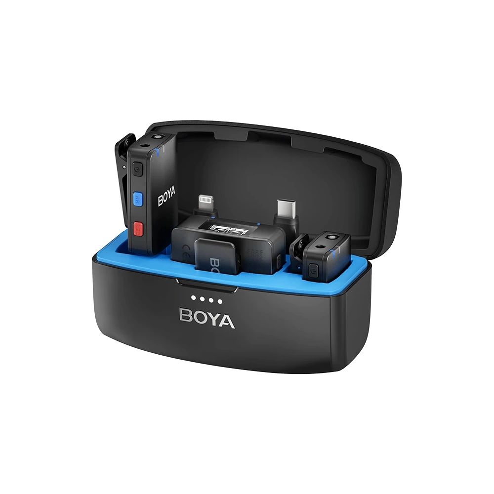 BOYA BOYAMIC 2.4GHz Univerzális vezetéknélküli szett (1+2 Töltődoboz)-0
