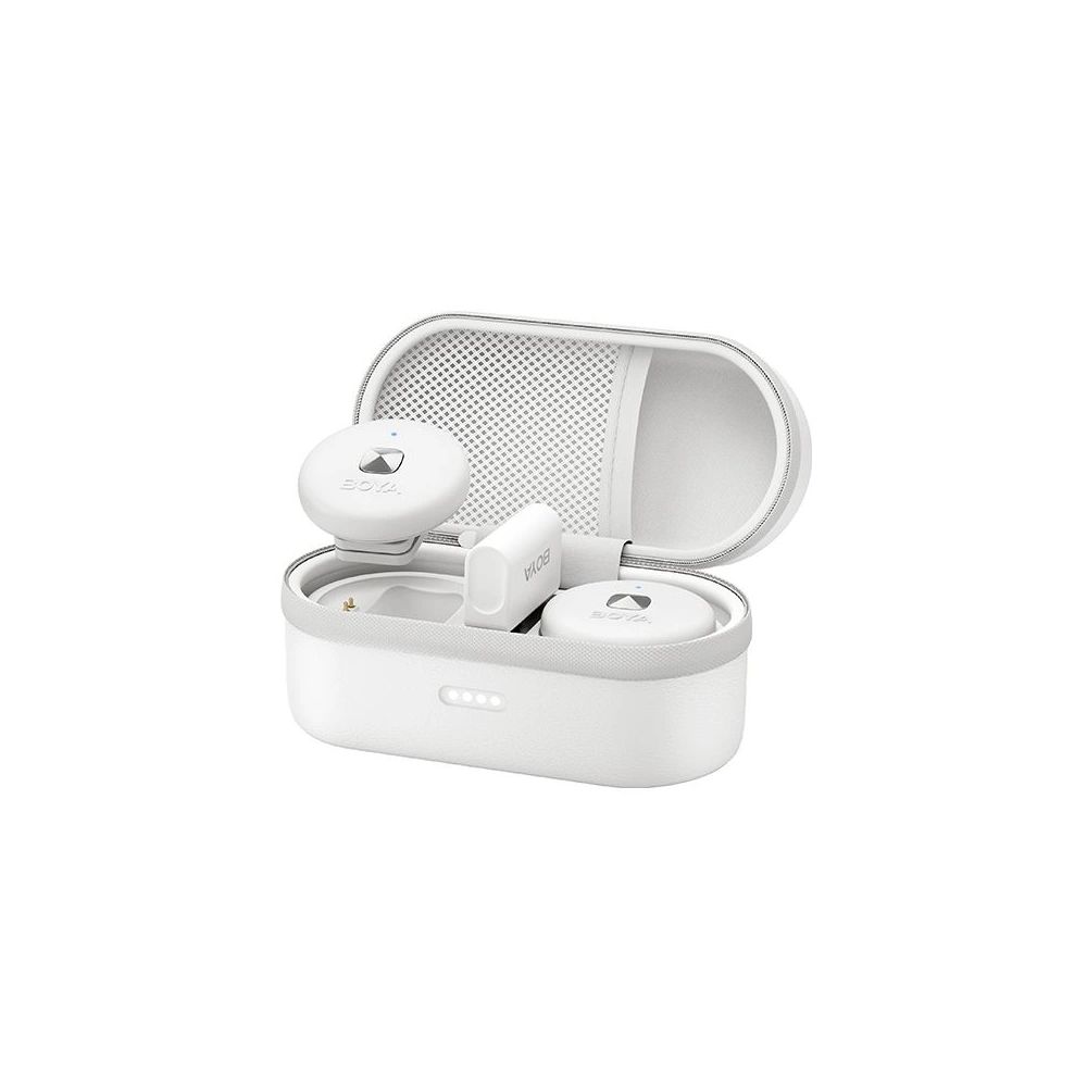 Boya Omic-U 2.4GHz Ultrakompakt vezetéknélküli szett (Android 1+2 Töltődoboz) Fehér-0