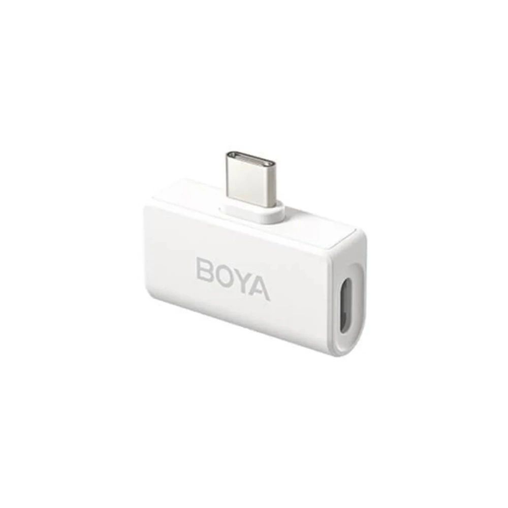 Boya Omic-U 2.4GHz Ultrakompakt vezetéknélküli szett (Android 1+2 Töltődoboz) Fehér-2