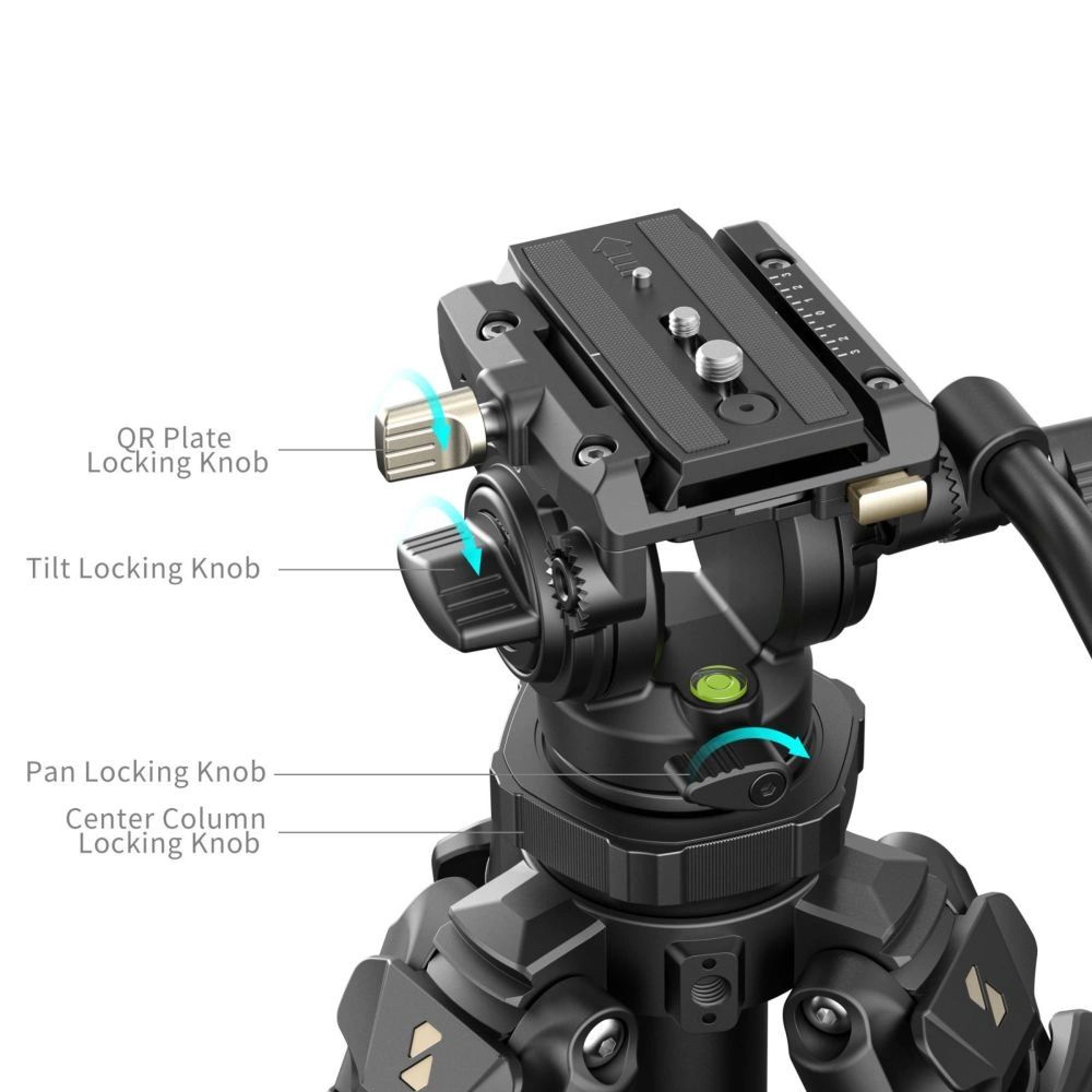SmallRig Lightweight Video Carbon Fiber Tripod Kit AD 50 Pro 4420-10