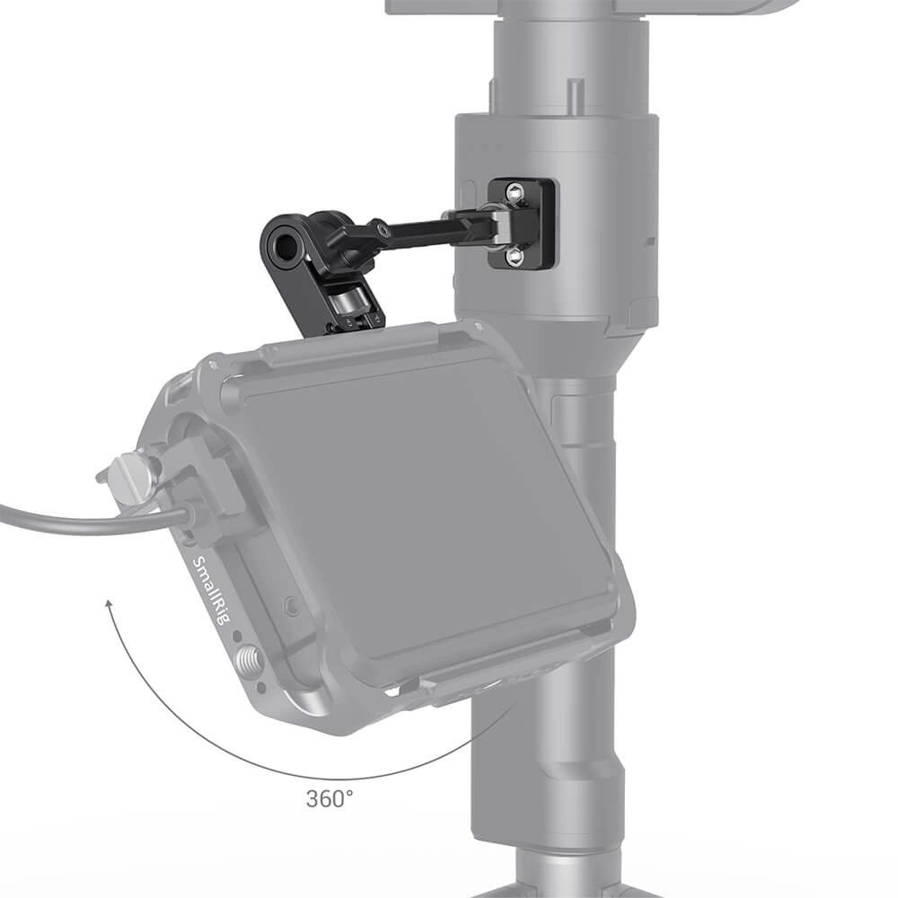 SMALLRIG Adjustable Monitor Mount for DJI RONIN-S/RONIN-SC & ZHIYUN CRANE 3/CRANE 3S/WEEBILL-S & MOZA AirCross 2 Gimbals-5