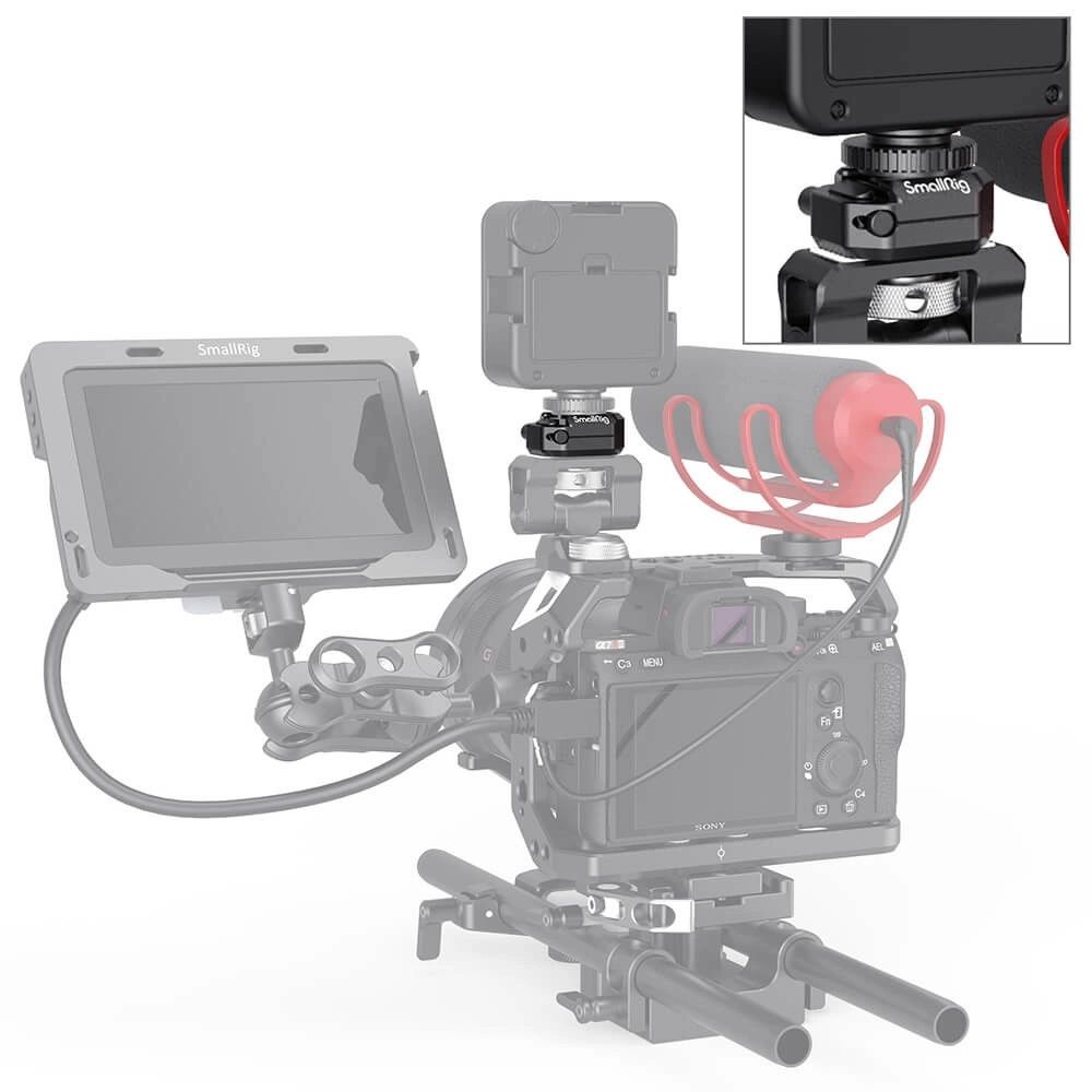 SMALLRIG Multi-Functional Cold Shoe Mount with Safety Release 2797-4