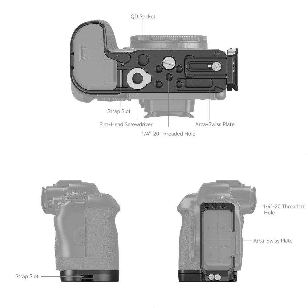 SMALLRIG L-Bracket for Canon EOS R6II/R5/R5C/R6-5