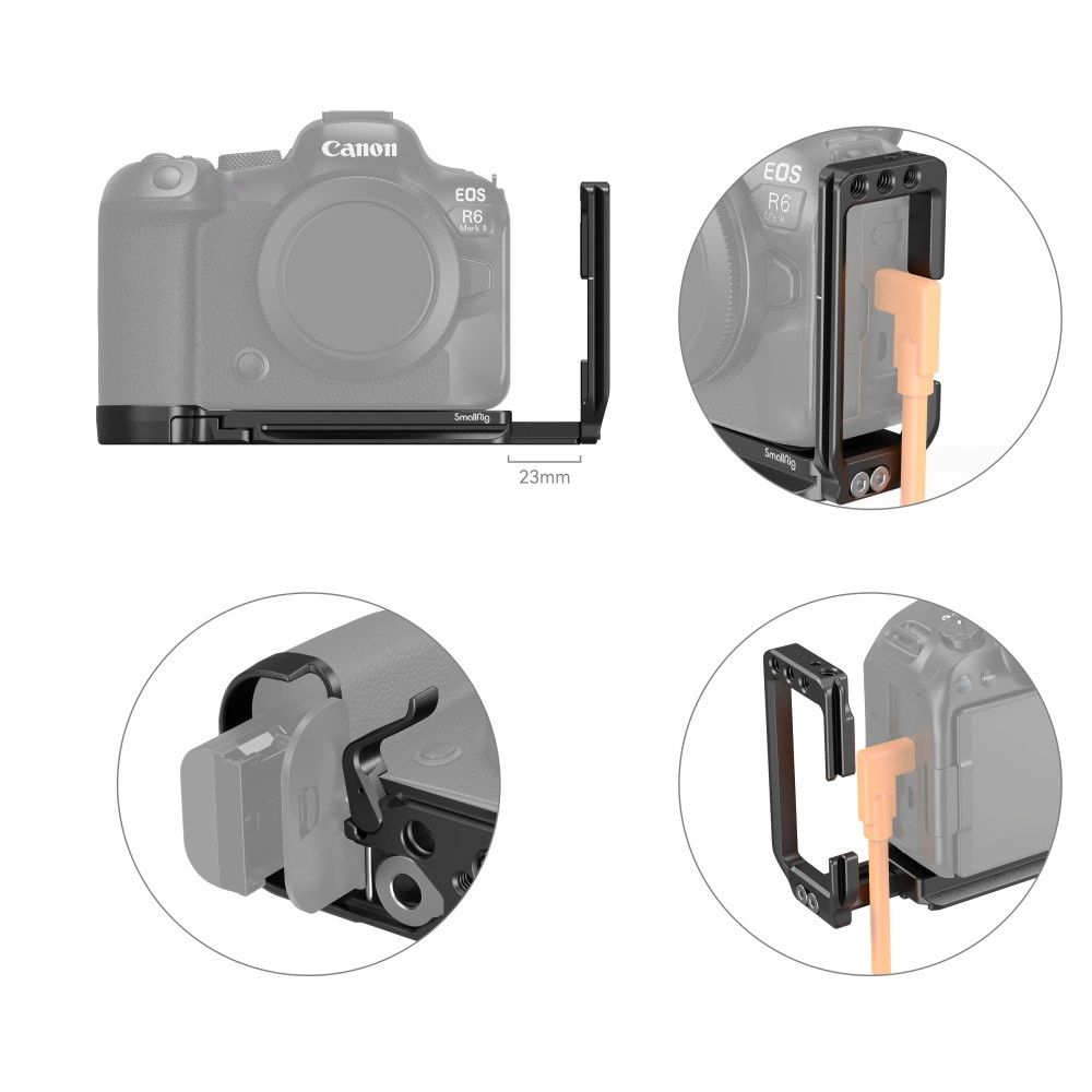 SMALLRIG L-Bracket for Canon EOS R6II/R5/R5C/R6-4