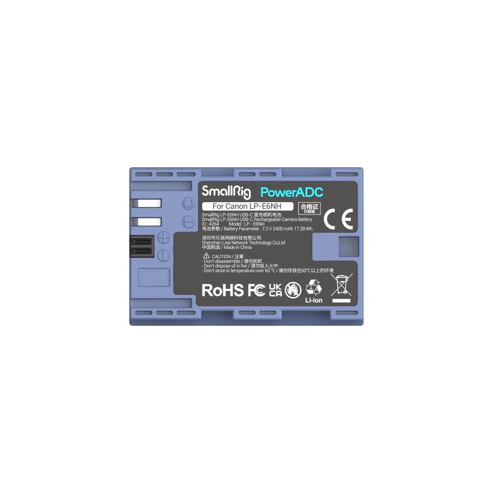 SmallRig LP-E6NH USB-C Rechargable Camera Battery 4264-13