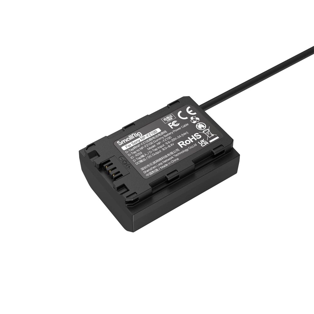 SMALLRIG D-Tap to NP-FZ100 Dummy Battery Power Cable 4253-12