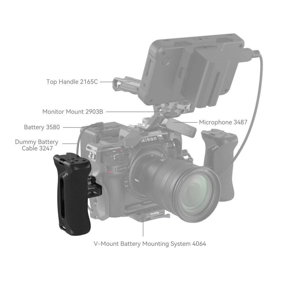 SMALLRIG Side Handle with 1/4