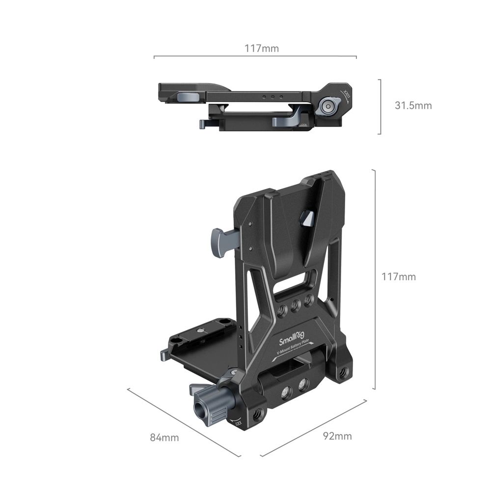 SMALLRIG Compact V-Mount Battery Mounting System 4064B-1