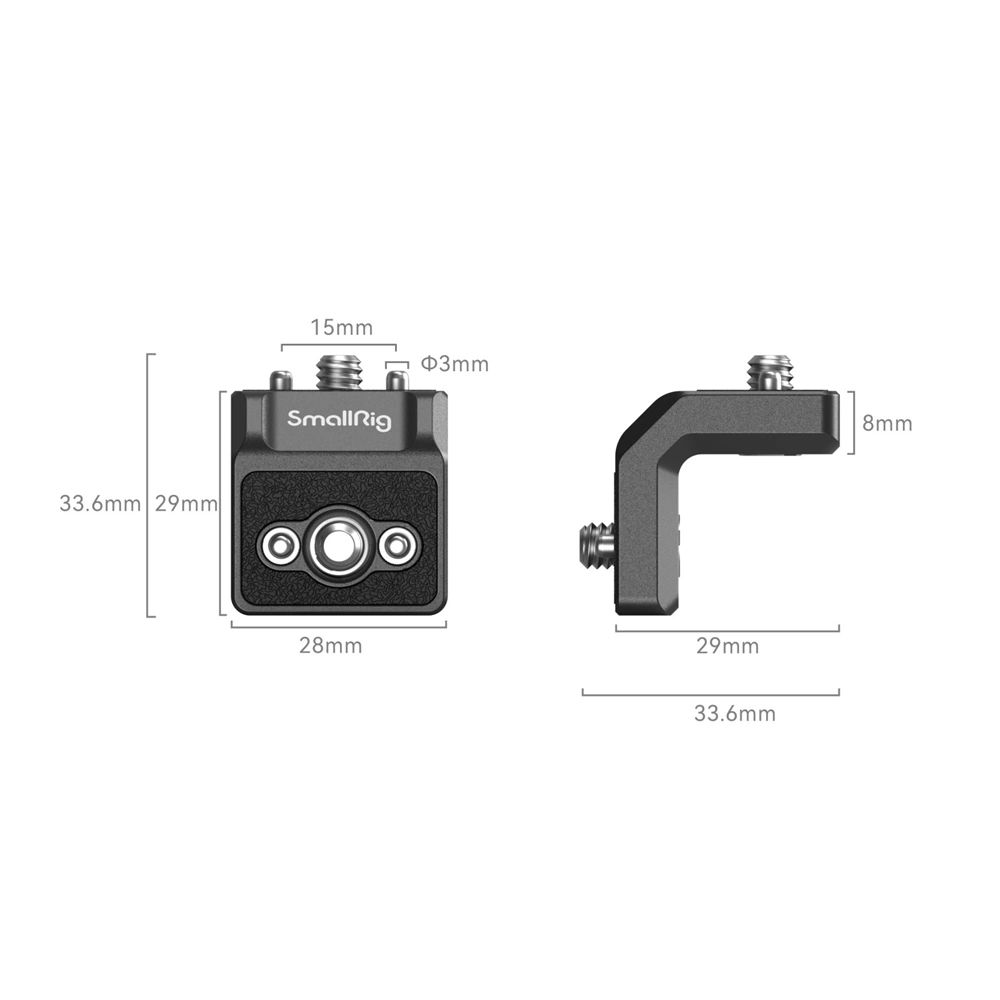 SmallRig x LensVid mini L-Shaped Mount Plate Kit MD4360-2