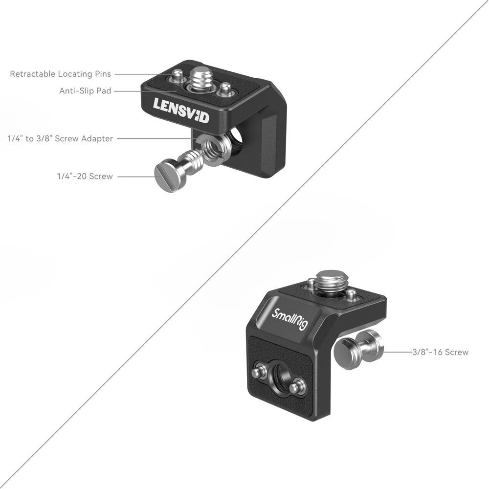 SmallRig x LensVid mini L-Shaped Mount Plate Kit MD4360-3