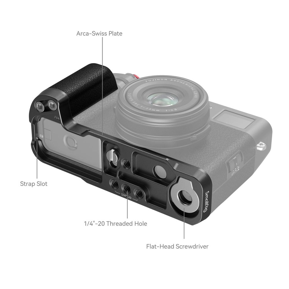SmallRig L-Shape Grip For FUJIFILM X100VI / X100V (Black) 4556-3