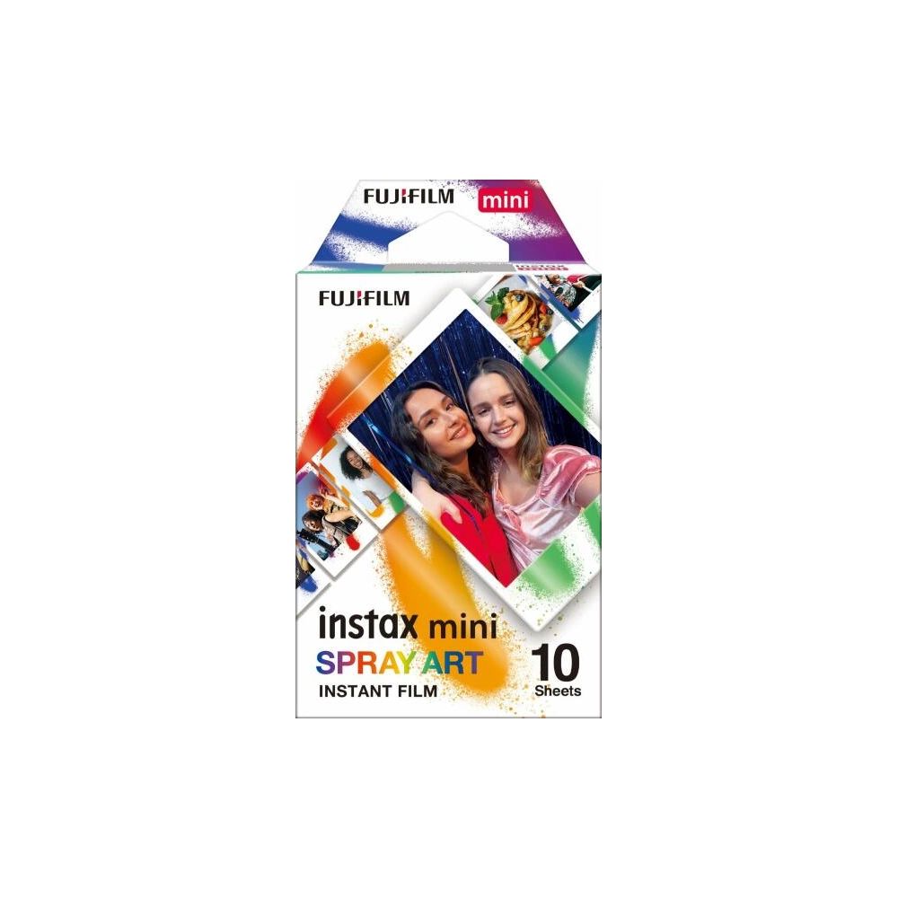 FUJIFILM Instax Mini Film Glossy Spray Art (10lap)-0