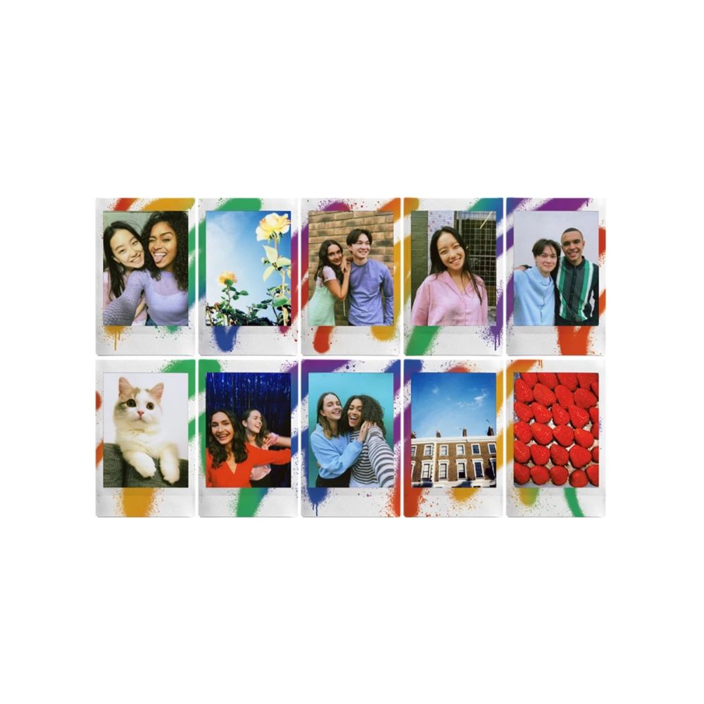 FUJIFILM Instax Mini Film Glossy Spray Art (10lap)-1