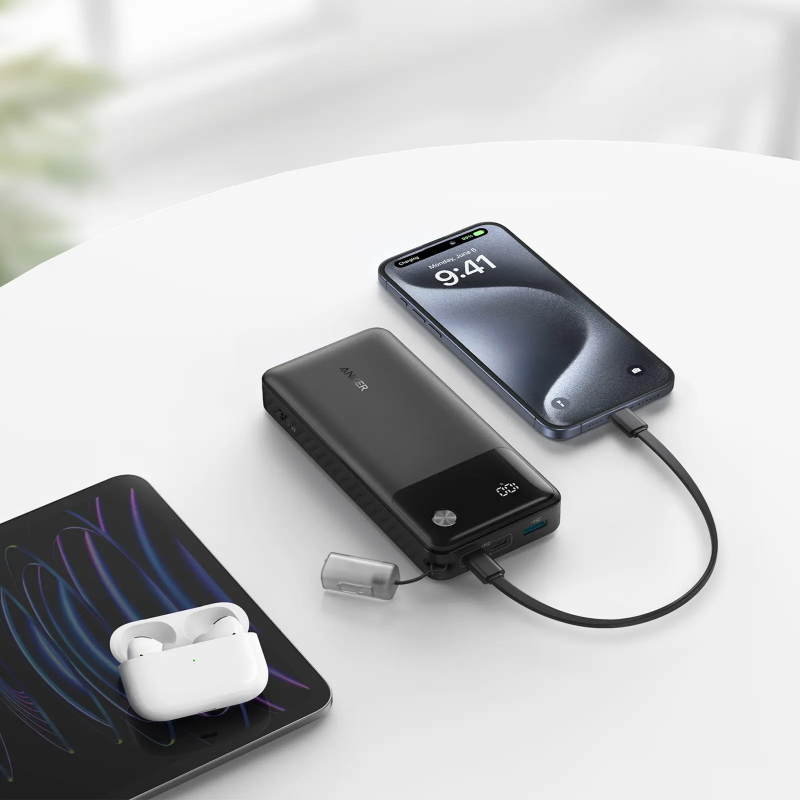 Anker Powerbank, 20000mAh, 30W, QC + PD, Fekete A1384G11-4
