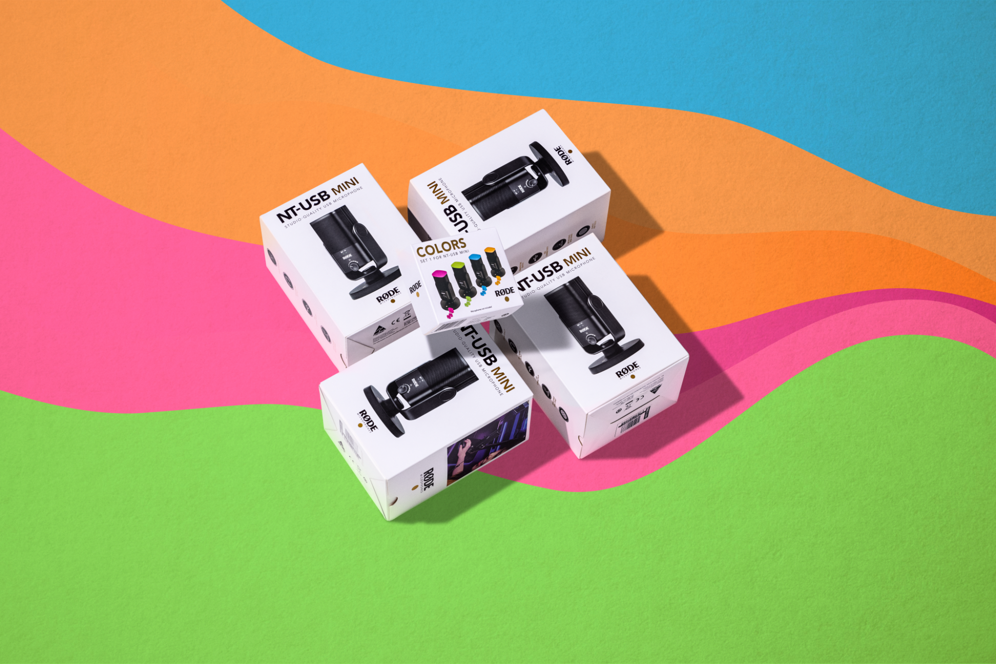 RØDE COLORS1 színjelölő szett NT-USB Mini mikrofonhoz, 4db-4