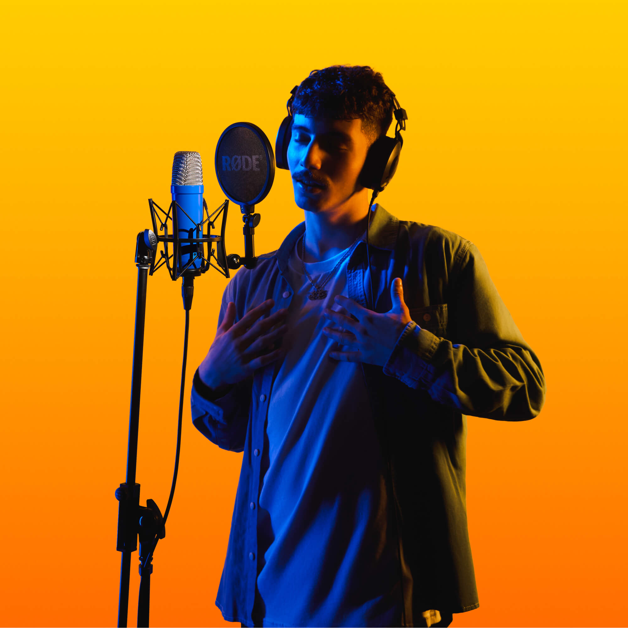 RØDE NT1 Signature Series kondenzátor stúdió mikrofon, kobaltkék-5