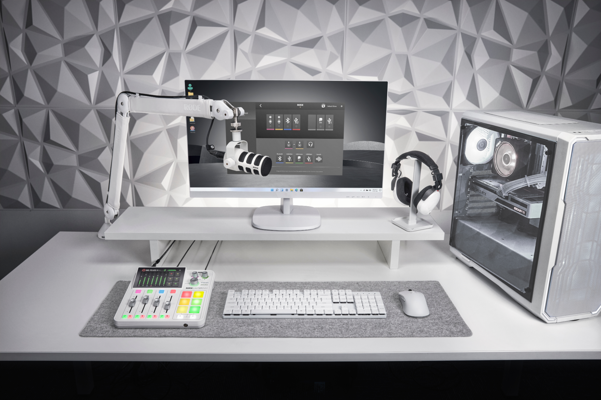 RØDE PSA1+  professzionális stúdió mikrofonkar, fehér-16