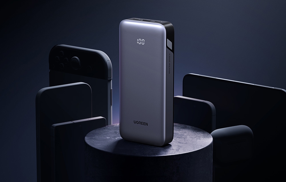 Powerbank 20000mAh Ugreen PB532, USB 2x USB-C, 30W (szürke)-3