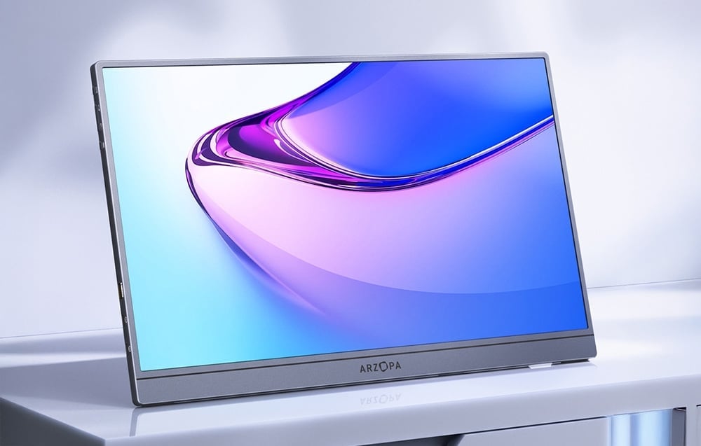 Hordozható monitor Arzopa A1S 14,0 (ezüstszürke)-2
