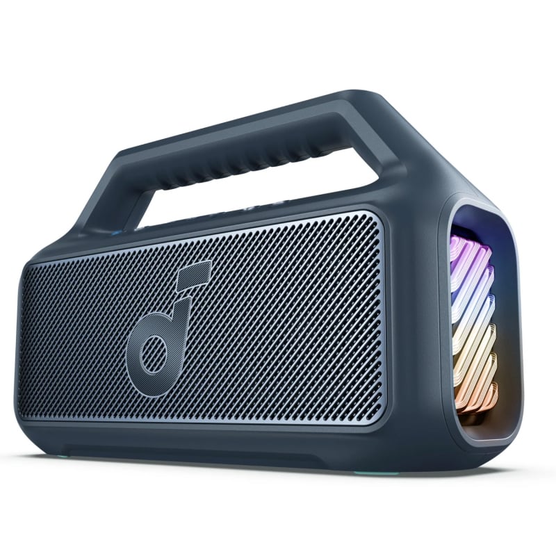 Bluetooth Hangszóró Anker SoundCore Boom 2, 80W, TWS, RGB, Vízálló, Kék A3138031-0