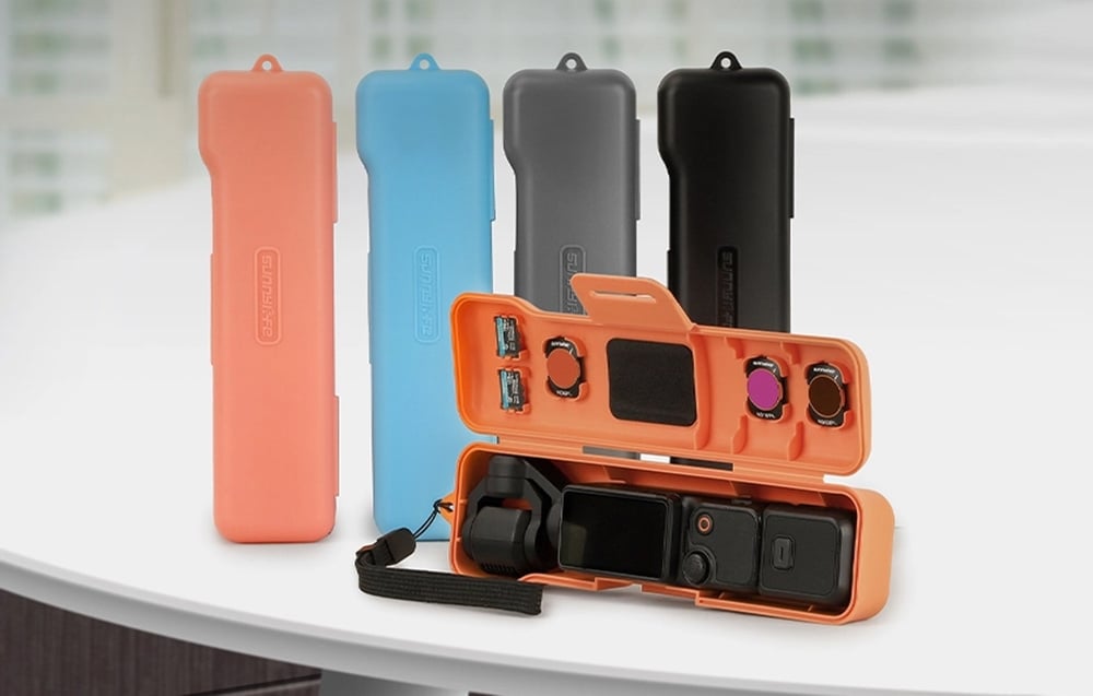 Sunnylife védőtáska szíjjal az Osmo Pocket 3 készülékhez (szürke)-1