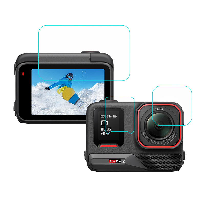 Puluz 3 az 1-ben üvegfólia az Insta360 Ace Pro 2-höz-0