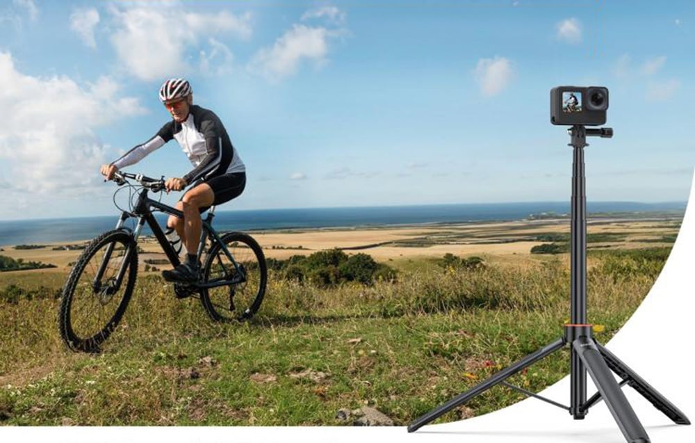 Puluz tripod sportkamerákhoz (1,4m)-4