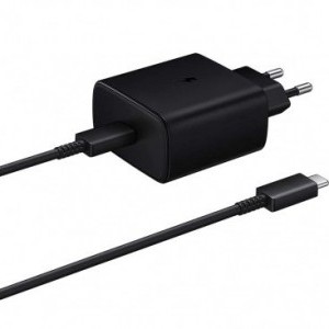 Hálózati töltő gyári Samsung 45W + USB-C - USB-C kábel EP-TA845 GP-PTU020SOFBQ fekete (bulk EU)