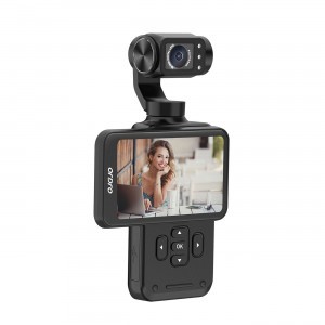 Ordro Pocket M5 3-tengelyes Gimbal Kamera, 5K, vlogoláshoz és YouTube videókhoz – Fekete