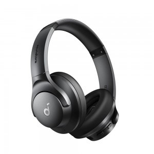 Anker - Vezeték nélküli fejhallgató Life Q20i (A3004G11) - Bluetooth, hibrid aktív zajszűrés, kettős csatlakozás - Fekete